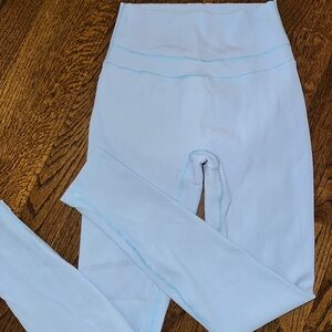 Bucked Up Light Blue Scrunch Butt Ribbed Leggings - Like New Condition Small